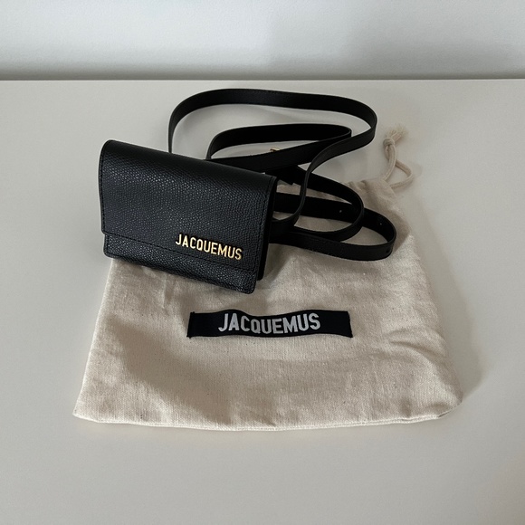 JACQUEMUS Black La Ceinture Bello Belt Bag - Picture 1 of 13